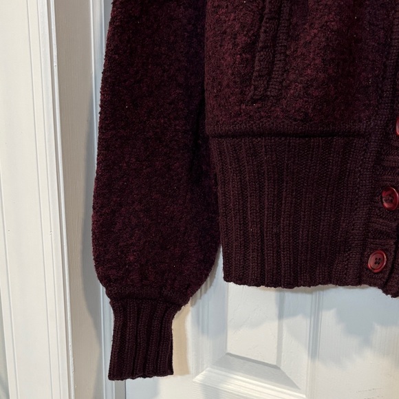 Moda International Maroon Knit Cardigan - Picture 4 of 8